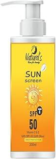 Natural's Care For Beauty Sunscreen Vitamin C & E With SPF-50 (With Glow) 200ml Pack Of 1