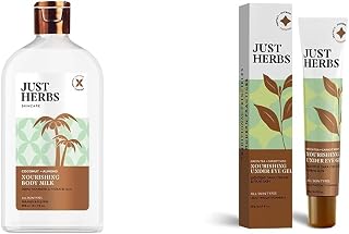Just Herbs Body Lotion For Dry Normal & Combination Skin Nourishing Body Milk With Coconut + Almond - 300ml & Just Herbs N