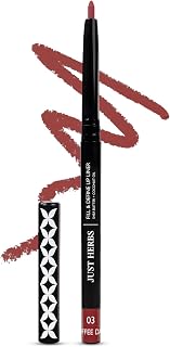 Just Herbs Fill & Define Lip Liner with Shea Butter and Coconut Oil Transfer Proof Long Lasting Creamy Matte Finish Lip Li