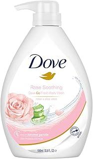 Dove Soothing Rose & Aloe Vera Body Wash for Replenished Skin, Refreshing Scent 1L