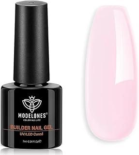Modelones Builder Nail Gel, 8-in-1 Gel Builder 7ml from BELLE GAGA™ for Nails, Hard Gel Builder Nail Strengthener Extension Gel Nail Polish Rhinestone False Nail Tips Glue Gel in a Bottle, Gifts for Women (B0020)
