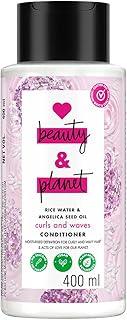 Love Beauty And Planet Rice Water & Angelica Seed Oil Silicone-Free Curl & Waves Conditioner|| No Parabens|| No Dyes|| Angelica Essential Oil|| 400ml