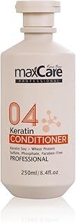 maxCare Professional Keratin Conditioner | 250ml | Sulfate-Free | Paraben-Free | For Dry, Frizzy & Damaged Hair | With Keratin, Soy & Wheat Protein