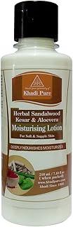 Khadi Pure Herbal Sandalwood, Kesar & Aloevera Moisturising Lotion, 210 ml