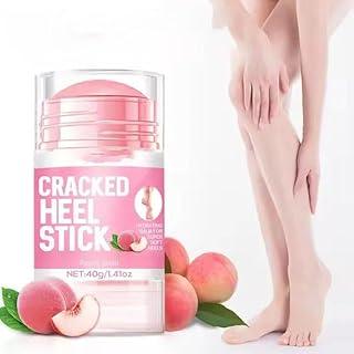 KIRIADA Foot Hand Cream Stick for Repair Restore Balm, Cracked Hands Elbows Feet Knees, Moisturizes and Hydrates Butter & Coconut Oil the Dry & Dead Skin, Peach Scent.