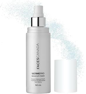 FACESCANADA Ultime Pro Makeup Fixer, 50 Ml | Long Lasting Makeup Setting Spray | Keeps Makeup Intact | Hydrates, Soothes & Refreshes Skin | Hyaluronic Acid & Vitamin E Enriched | No Alcohol