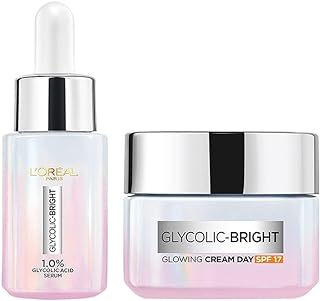 L'OREAL PARIS Glycolic Bright Day Cream With Spf 17 & Brightening Serum
