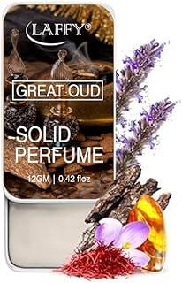 LAFFY Alcohol Free Solid Perfumes | GREAT OUD for Men & Women | Non-Greasy Cologne | Strong & Lasting Fragrance | Gifting Pack for Him & Her, 12 gm (Pack of 1)