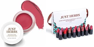 Just Herbs Ayurvedic, Natural Lip & Cheek Tint- 06 Pink Forever(Creamy Matte) & Just Herbs Ayurvedic Creamy Matte Lipstick