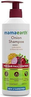 Mamaearth Onion Shampoo for Hair Growth and Hair Fall Control with Onion and Plant Keratin | Reduces Hair Fall | Strengthens & Smoothens Hair | For Men & Women | 400ml