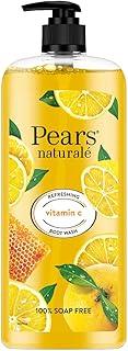 Pears Naturale Refreshing Vitamin C Body Wash with Natural Yuzu Lemon|| Vitamin C & Honey Extract | for Refreshed & Radiant Skin| 750 ml