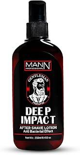 MANN Professional Deep Impact After Shave Lotion – Gentleman Natural Formula – Antibacterial Effect – Soothing & Refreshing Post-Shave Care – 250ml