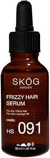 SKÖG Frizzy Hair Repair Serum For Dull/Damaged/Dry Hair | Provides shine , smoothness & damage protection | Treats split ends | With Flaxseed Oil + Avocado Oil + Sweet Almond Oil + For All Hair Types (30 ml)