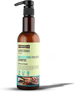 CORNELLS Super Food Moroccan Argan & Shea Butter Shampoo for Men & Women | Hydrate & Repair, Nourishing Shampoo for Dry & Damaged Hair | Sulfate and Paraben Free - 500ml