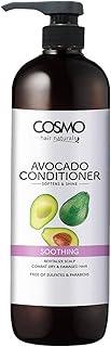 Cosmo Hair Naturals Avocado Conditioner 1000ml | Softens & Shine | Revitalize Scalp | Free of Sulfates and Parabens | For Men & Women