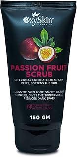 Oxyskin Cosmetics Passion Fruit Face and Body Scrub for Glowing Skin, Oily Skin, Women, Men (150 GM) No Paraben & Mineral Oils