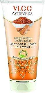 VLCC Ayurveda Natural Fairness Double Action Chandan and Kesar Facewash, 100ml