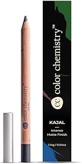 COLOR CHEMISTRY Organic Kajal Eye Pencil, Black, Raven KJ01, 1.14 G | Long-Lasting, Certified Natural, Lead-Free & Toxin-Free | Rich Pigmentation, Smooth, Long-Wearing Soothing Formula