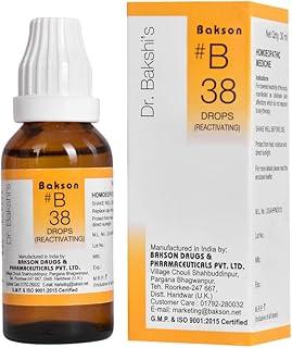 Dr. Bakshi's BAKSON'S HOMOEOPATHY # B 38 Reactivating Drops (30 ml)