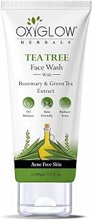 OxyGlow Tea Tree Face Wash with Rosemary and Green Tea Extract, 100gm