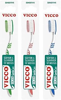 Vicco Senso Clean Toothbrush | Gentle on Gums, Tough on Plaque | Daily Oral Care Toothbrush (Pack of 6)