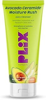 PLIX - THE PLANT FIX Avocado Ceramide Moisture Rush Juicy Cleanser (100 ml) | Ceramide Face Wash| Nourishes and Hydrates Skin | Gentle Cleanser for Sensitive Skin | For Men & Women