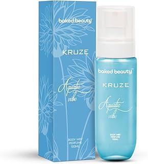 BAKED BEAUTY Kruze Aquatic Vibe Body Mist | Long Lasting & Premium Warm Fragrance | Travel-Friendly Perfume Body Spray for Women- 100ml