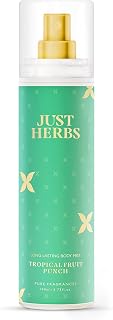Just Herbs Body Mist Spray for Men and Women With Long Lasting Fragrance Perfume - Tropical Fruit Punch 140ml