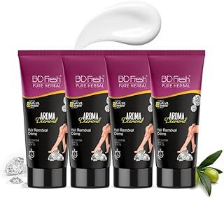BIOFRESH HERBALS Diamond Hair Removal Cream Painless Bikini & Body Underarms Hair Removal Cream Sensitive Intimate Hair Removal Cream for All Skin Types (60g, Pack of 3)