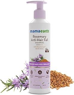 Mamaearth Rosemary Anti Hair Fall Shampoo with Rosemary & Methi Dana for Reducing Hair Loss & Breakage- 250 ml | Up to 94% Stronger Hair* | Up to 93% Less Hair Fall | For Men and Women