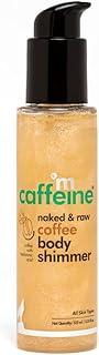 mCaffeine Coffee Body Shimmer for a Glam Ready Skin with Hyaluronic Acid | Soft Glitter & Oil-Free Hydration | Lightweight & Non-Greasy Body Shimmer for Long-lasting Shiny & Matt Finished Look