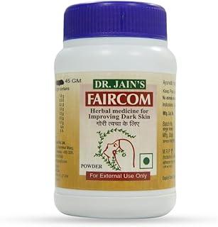 DR. JAIN'S Faircom Powder, Natural Fairness, Smooth Skin, Spotless Glow, 45 grams, Pack Of 3