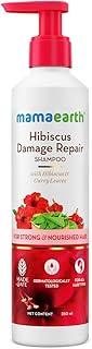 Mamaearth Hibiscus Damage Repair Shampoo With Curry Leaves for Strong & Nourished Hair - 250ml | For Dry & Frizzy, Smoother, Shinier Hair | Suitable for All Types