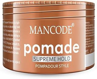 Mancode Hair Styling Pomade Wax for Men- 100ml | Supreme Hold, Glossy Finish, Non-Greasy, Water-Based Formula | 24-Hour Flexible Hold | Strong & Long-Lasting | All Hair Types