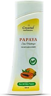 Crystal Cosmetics Papaya Skin Moisturizer - 100ml | Redues Fades Dark Spots, Blemishes, Exfoliates, Evens Skin Tone, Hydrating and Brightening Facial Treatment Cream for Men and Women | All Skin Type