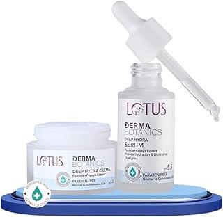 Lotus DermaBotanics Deep Hydra Crème 50gm, DermaBotanics Deep Hydra Serum 28ml set of 2