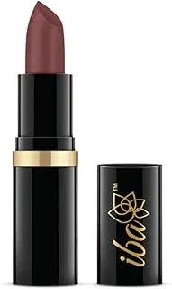 Iba Pure Lips Moisturizing Lipstick for Women - A46 Spicy Nude Glossy, 4g | Creamy Finish | Intense Color & Highly Pigmented | Enriched with Vitamin E, Coconut Oil and Shea Butter | Smooth Texture | Makeup