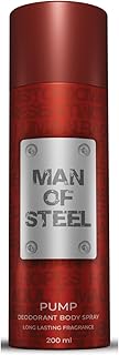 DENVER Man Of Steel Pump Deodorant Body Spray - 200ML