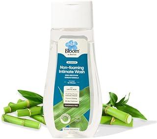 Bloom Non-Foaming Intimate Wash for Women | (100 ml) | For Vaginal Itching, Dryness & Bacterial Infections | Bamboo Extract & Lactic Acid Formulation | Fragrance-Free Hygiene Wash for Vagina