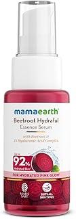 Mamaearth Beetroot Hydraful Essence Serum - 50 ml For Hydrated Pink Glow with Beetroot & 1% Hyaluronic Acid Complex Face Serum | Upto 92% Instant Hydration | For Daily Smooth