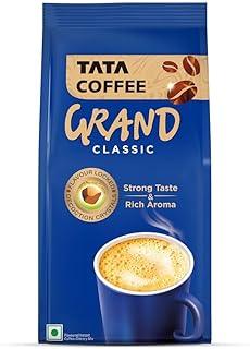 Tata Classic Instant Coffee, 200g Pouch, Chicory Mix With Strong Taste & Rich Aroma, With Flavour Locked Decoction Crystals