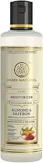 Khadi Natural Almond & Saffron Herbal Moisturizer | Deeply Nourishing Shea & Kokum Butter Formula | Body Lotion| SLS & Paraben Free for Silky Smooth Skin - 210ml
