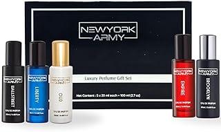 Newyork Army Perfume Gift Set - 5 x 20ml | Long Lasting Eau De Parfum for Men & Women | Wallstreet, Oud, Liberty, Brooklyn, Empire | Luxury Perfume Combo for Gifting