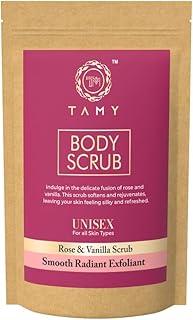 TAMY Rose & Vanilla Body Scrub Luxurious Exfoliating Formula for Soft, Glowing Skin - 400g