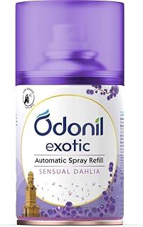 DABUR Odonil Exotic Automatic Spray - 225Ml |Sensual Dahlia |2X Long Lasting |Fits all Machines | 2200 Sprays Guaranteed |Lasts Upto 60 Days |Suitable for Washroom, Gym area, Living Room & Office