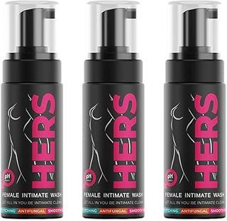 HERS Female’s Intimate Wash - 100ml(Pack Of 3) / Ph Balanced Intimate / Total Hygienic / Skin Care / Hygienic Wash For Women, Vaginal Wash, Prevents Itching, Irritation & Dryness, Suitable For All Skin Type