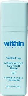 Within Beauty Calming Drops Barrier Build Soothing Serum for All Skin Types | Quick Absorbing | Infused with Ceramides & Hyaluronic Acid | 30ml