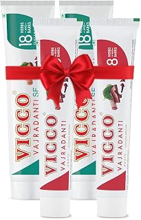 Vicco Vajradanti Saunf Flavour Toothpaste + Vajradanti Dalchini Flavour Toothpaste for Healthy & Strong Gums with Goodness