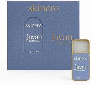 Skinero Javan Solid Perfume for men & Women | Long Lasting Fragrance Blam | Alcohol-Free, Travel Friendly Perfume, Pocket Stick Unisex Fragrance, Multipropose Perfume - 12 g