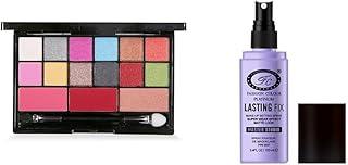 Fashion Colour Professional and Home 2 IN 1 Makeup Kit (FC2322B) With 24 Glamorous Eyeshadow and 3 Blusher (Shade 01) Makeup Setting Spray II Lasting Fix, Super Wear, Matte Look, Waterproof, 100ml